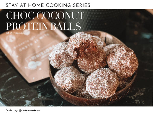 Feature for chocolate coconut protein balls recipe