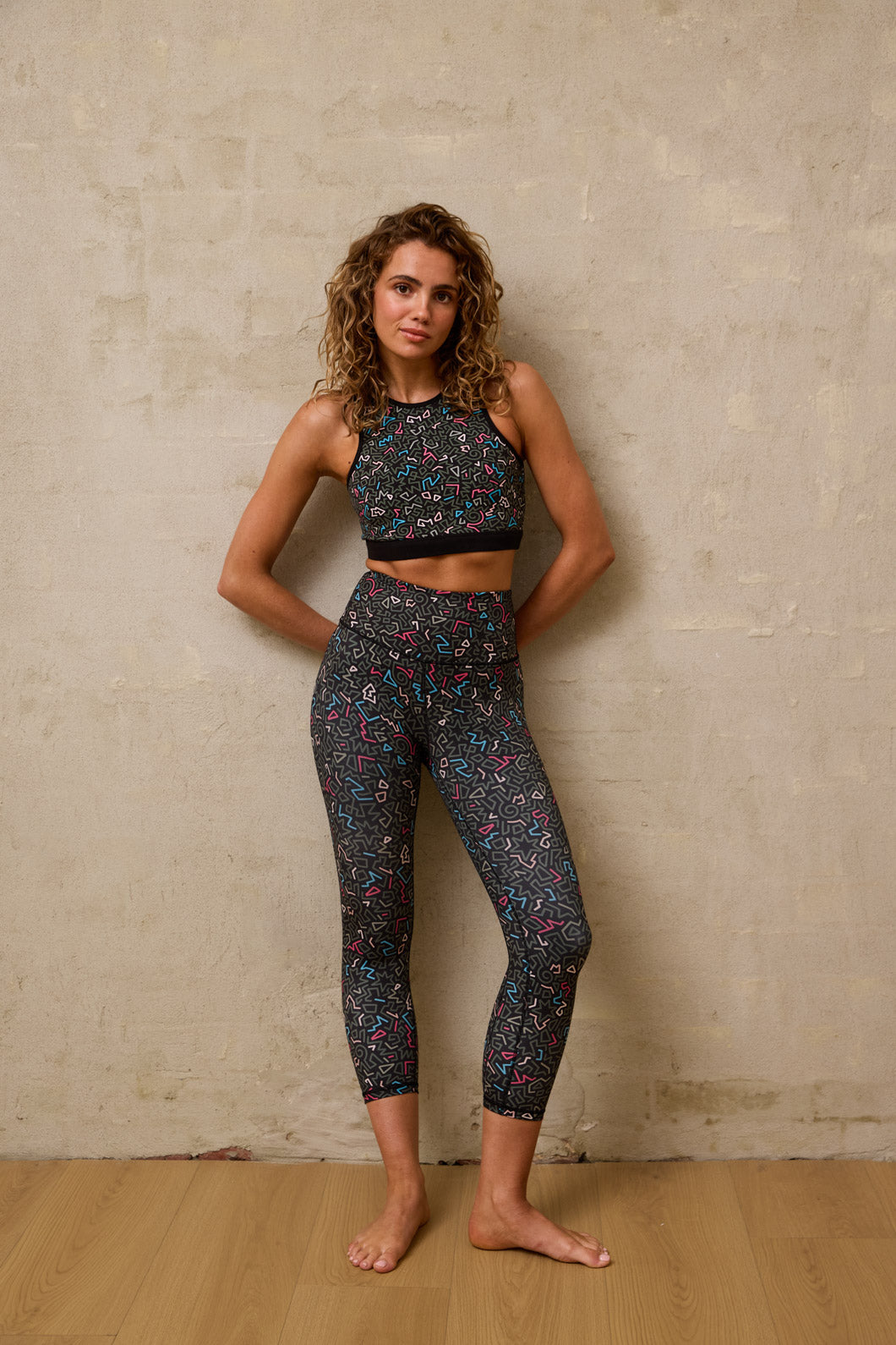 Twisting Printed 3/4 Legging