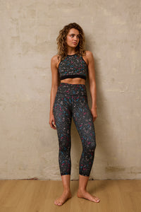 Twisting Printed 3/4 Legging